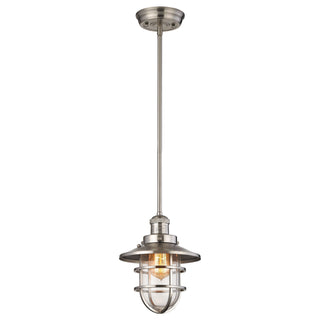 Seaport 8'' Wide 1-Light Mini Pendant - Satin Nickel