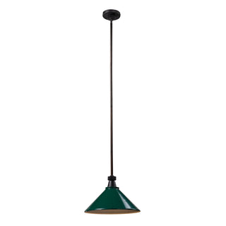 Boulton 14'' Wide 1-Light Pendant - Oiled Bronze