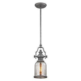 Chadwick 6'' Wide 1-Light Mini Pendant - Weathered Zinc