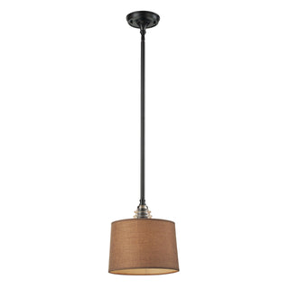 Insulator Glass 1-Light Pendant in Oiled Bronze