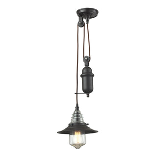 Insulator Glass 9'' Wide 1-Light Mini Pendant - Oil Rubbed Bronze