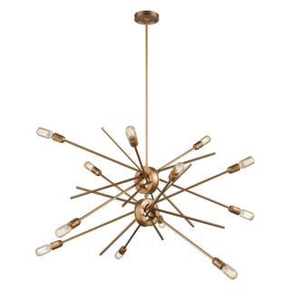 Xenia 42'' Wide 12-Light Chandeliers - Matte Gold