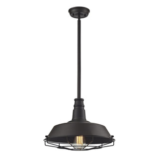 Warehouse Pendant 15'' Wide 1-Light Pendant - Oil Rubbed Bronze