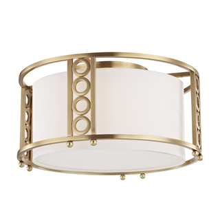 Infinity Flush Mount Aged Brass