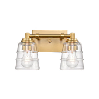 Pulsate 13'' Wide 2-Light Vanity Light - Satin Brass