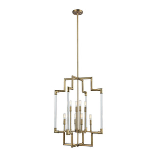 Brandon 24'' Wide 8-Light Pendant - Classic Brass