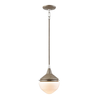 Mid-Century Schoolhouse 12'' Wide 1-Light Mini Pendant - Pecan