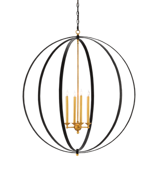 Ogden Black Orb Chandelier