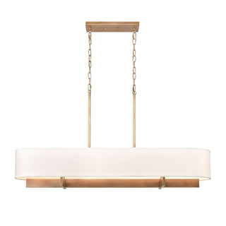 Murtha 42'' Wide 4-Light Linear Chandeliers - Natural Brass