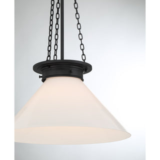 Myers 1-Light Pendant in Matte Black