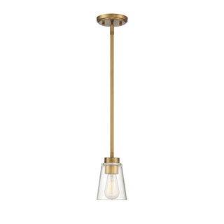 Calhoun 1-Light Mini-Pendant in Warm Brass Warm Brass