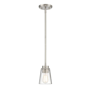 Calhoun 1-Light Mini-Pendant in Satin Nickel Satin Nickel