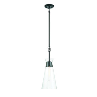 Lakewood 1-Light Pendant in Matte Black Matte Black