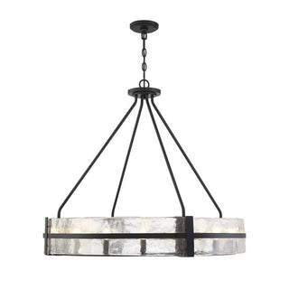 Hudson 12-Light Pendant in Matte Black Matte Black