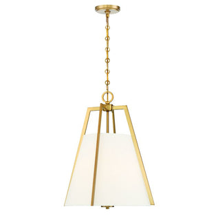 Mansfield 3-Light Pendant in Warm Brass Warm Brass