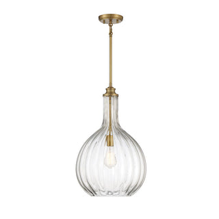 Brandon 1-Light Pendant in Warm Brass Warm Brass