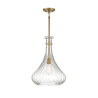 Bristo 1-Light Pendant in Warm Brass Warm Brass