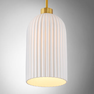 Isla Blanca 1-Light Pendant in Warm Brass by Breegan Jane