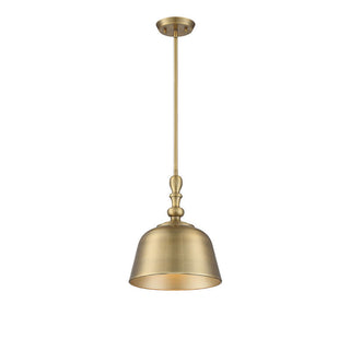 Berg 1-Light Pendant in Warm Brass Warm Brass