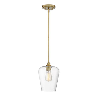 Octave 1-Light Pendant in Warm Brass Warm Brass