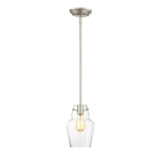 Vintage 1-Light Mini-Pendant in Satin Nickel Satin Nickel