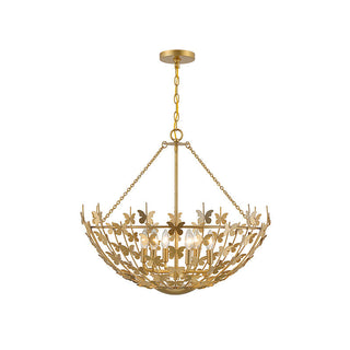 Birch 6-Light Pendant in Burnished Brass Burnished Brass