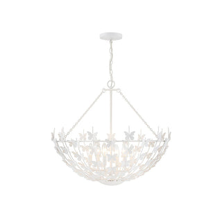 Birch 6-Light Pendant in Bisque White Bisque White