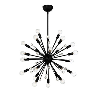 Galea 24-Light Chandelier in 
Matte Black Matte Black