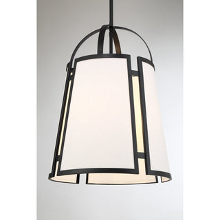 Chartwell 4-Light Pendant in Matte Black