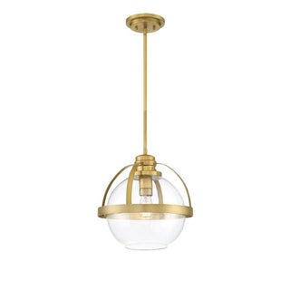 Pendleton 1-Light Pendant in Warm Brass Warm Brass