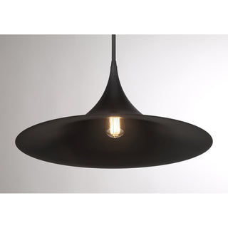 Bowdin 1-Light Pendant in Matte Black