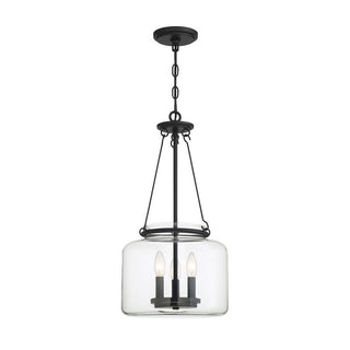 Akron 3-Light Pendant in Matte Black Matte Black