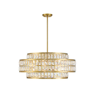 Renzo 6-Light Pendant in Warm Brass Warm Brass