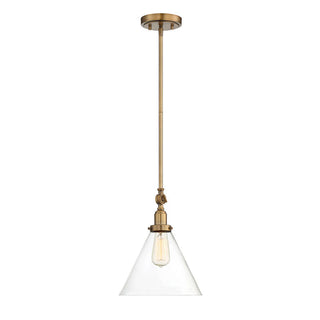 Drake 1-Light Pendant in Warm Brass Warm Brass