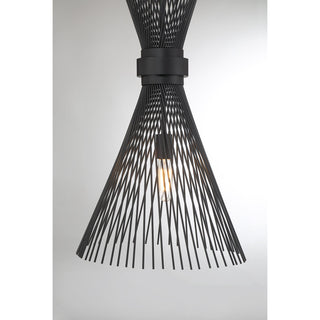 Longfellow 1-Light Pendant in Matte Black