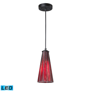 Lumino 5'' Wide 1-Light Mini Pendant - Inferno Red