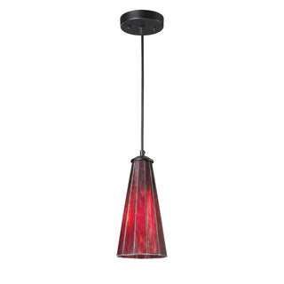 Lumino 5'' Wide 1-Light Mini Pendant - Inferno Red