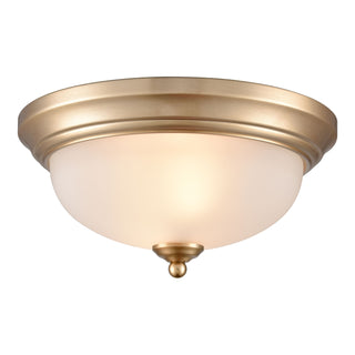 Helena 11'' Wide 2-Light Flush Mount - Satin Gold