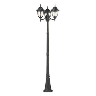 Outdoor Essentials 91'' High 3-Light Outdoor Post Light - Charcoal