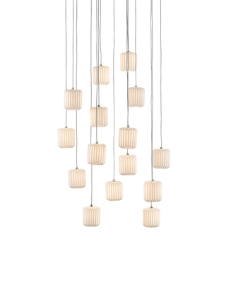 Dove 15-Light Round Multi-Drop Pendant