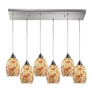 Avalon 30'' Wide 6-Light Pendant - Satin Nickel