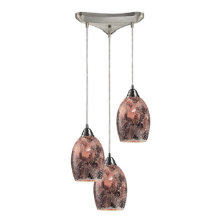 Avalon 10'' Wide 3-Light Pendant - Satin Nickel