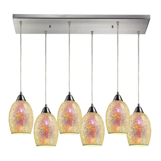 Avalon 30'' Wide 6-Light Pendant - Satin Nickel