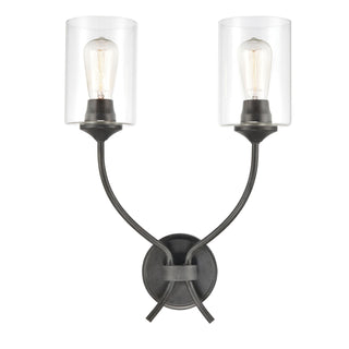 Daisy 20'' High 2-Light Sconce - Midnight Bronze