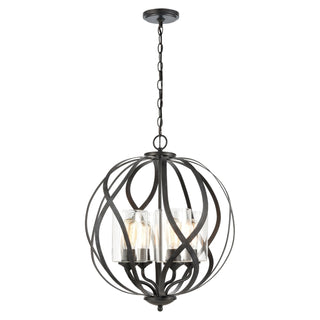 Daisy 20'' Wide 4-Light Chandeliers - Midnight Bronze