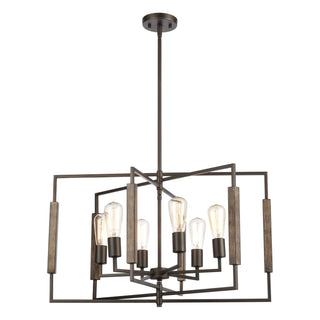 Zinger 28'' Wide 6-Light Chandeliers - Oil Rubbed Bronze