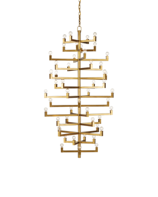 Andre Grande Brass Chandelier