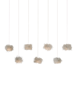 Birds Nest 7-Light Linear Multi-Drop Pendant