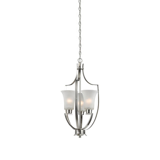 Foyer 15'' Wide 3-Light Pendant - Brushed Nickel