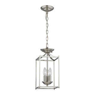 Foyer 7'' Wide 3-Light Mini Pendant - Brushed Nickel